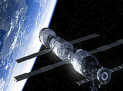 Fresh breathable air in space – Thanks to KNF pumps, humans can live on the ISS.