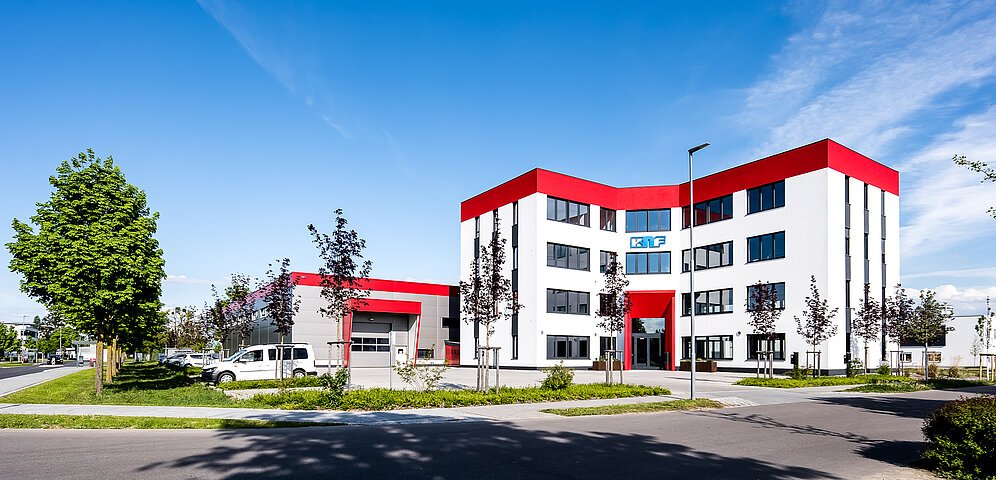 A view of the new building.