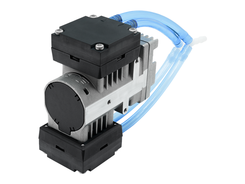 The new KNF diaphragm pumps NMP 830.1.2 and NMP 850.1.2 will be presented to visitors at the Hydrogen + Fuel Cells Europe showcase at Hannover Messe. The models of the NMP series are maintenance-free and energy-saving built-in pumps for fuel cell and hydrogen systems. 