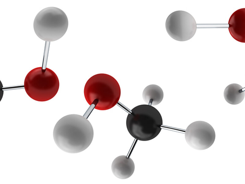 Molekulare Zusammensetzung von Methanol