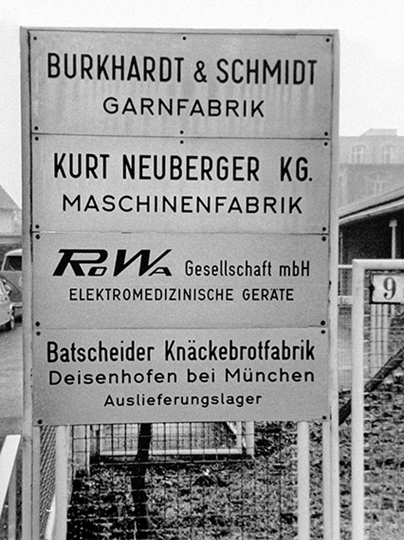 In guter Nachbarschaft: In der Habsburgerstraße 9 findet das Unternehmen 1953 ein neues Domizil. 