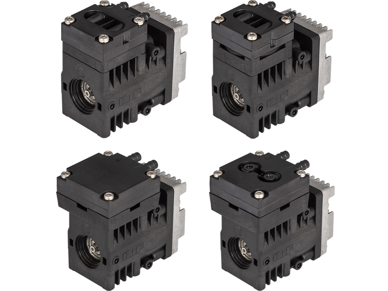 The pressure and vacuum pumps of the NMP  830, NMP 850, NMP 830 HP and NMP  850 HP series are now equipped with new DC-BI motors enabling them to serve medical device technology at an advanced technical level. 