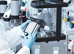 KNF rotary evaporators have a small footprint and are safe and intuitive to use.