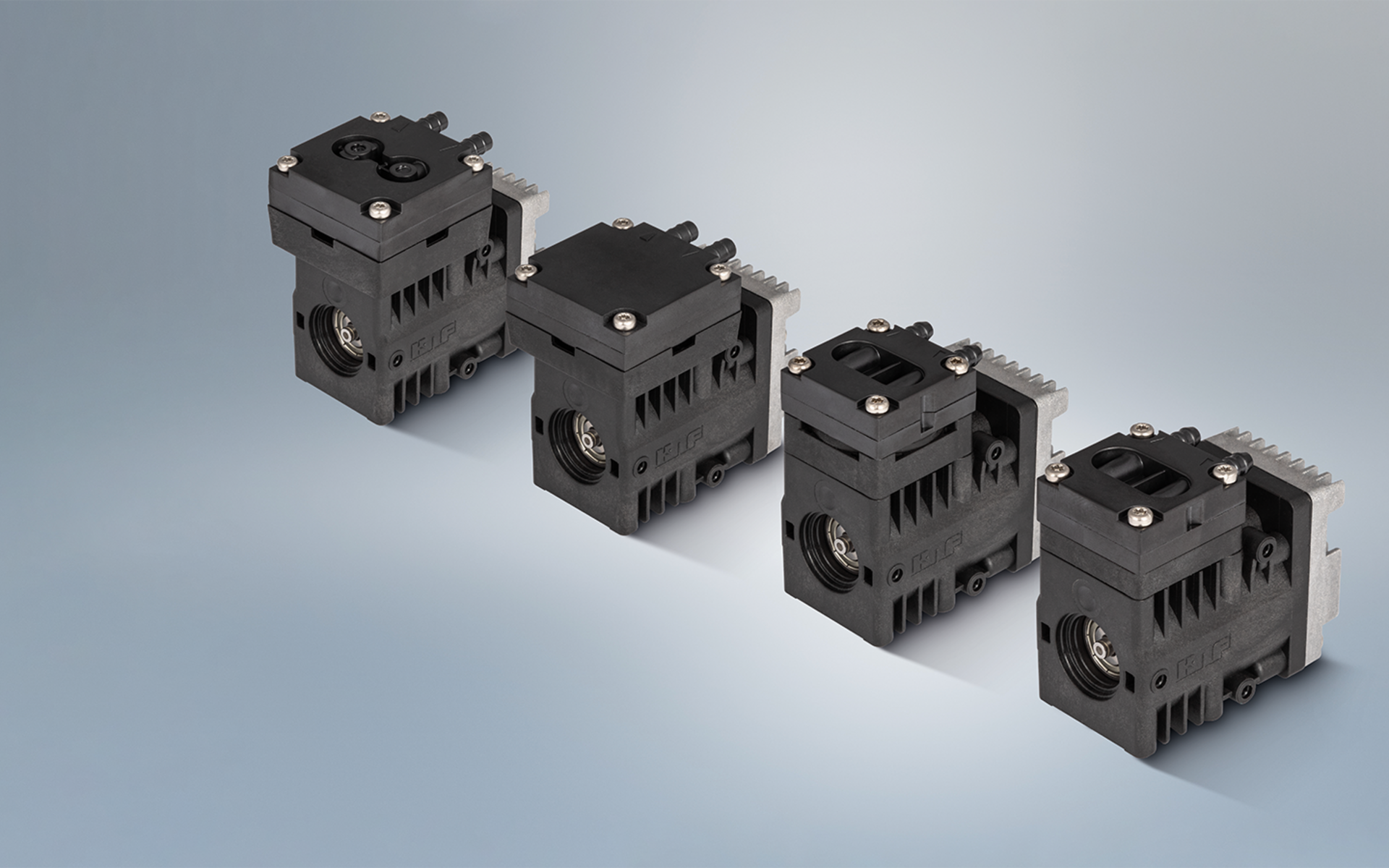 Unter Einsatz der neuesten DC-BI Pumpenmotoren bringt KNF vier neue kompakte Membranpumpenserien auf den Markt.