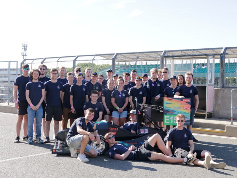 The USM team proves its talent and dedication by taking to the track in Scotland's first electric Formula Student car.
