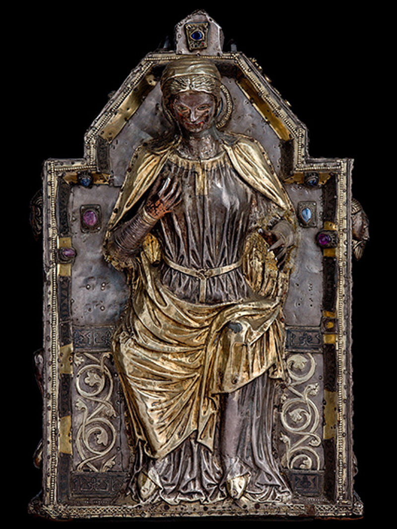 Der Schrein des Heiligen Mauritius ist eines der Herzstücke der Sammlung der Abtei und stammt aus dem 13. Jahrhundert Bildnachweis: © Jean-Yves Glassey & Michel Martinez – Trésor de l’Abbaye de Saint-Maurice