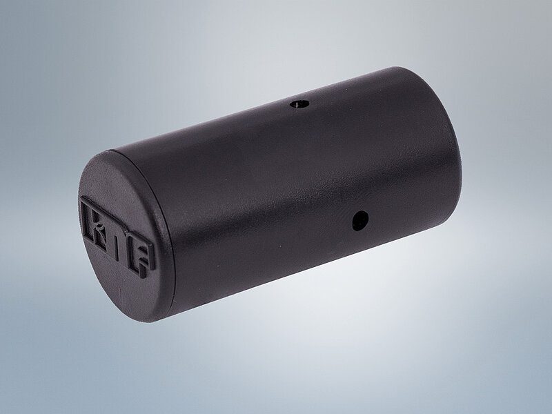 A simple and significant reduction in noise can be achieved by adding a silencer like this one to the inlet or outlet of a pump.