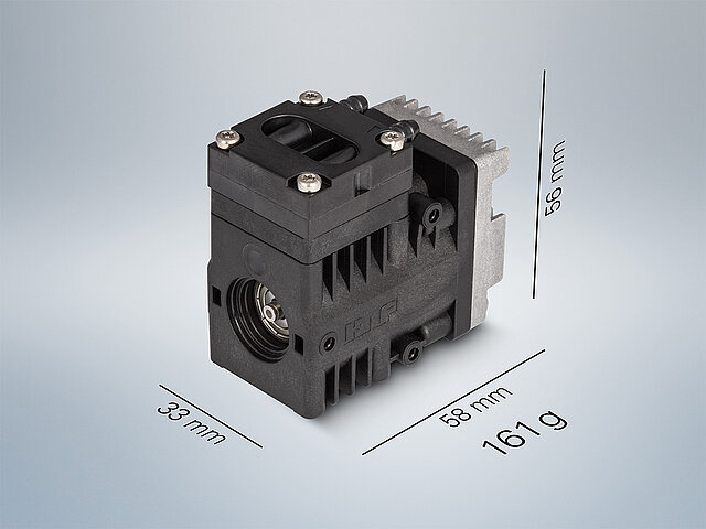 Using latest DC-BI BLDC pump motor technology, KNF launches four new compact diaphragm pump series.