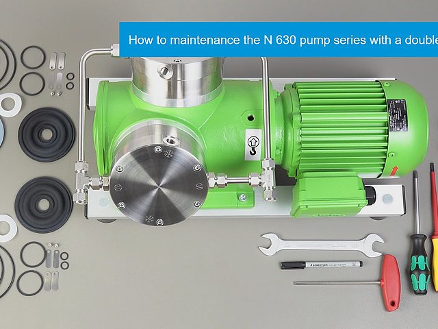This video shows how to service the N 630 double diaphragm pump.